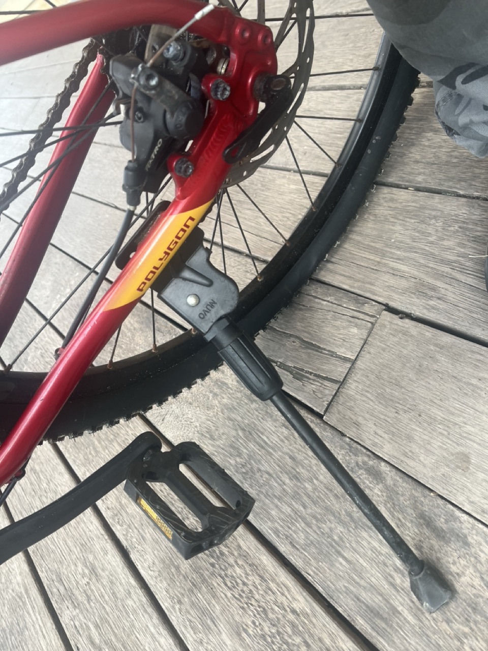 Rental bikes with flat tires