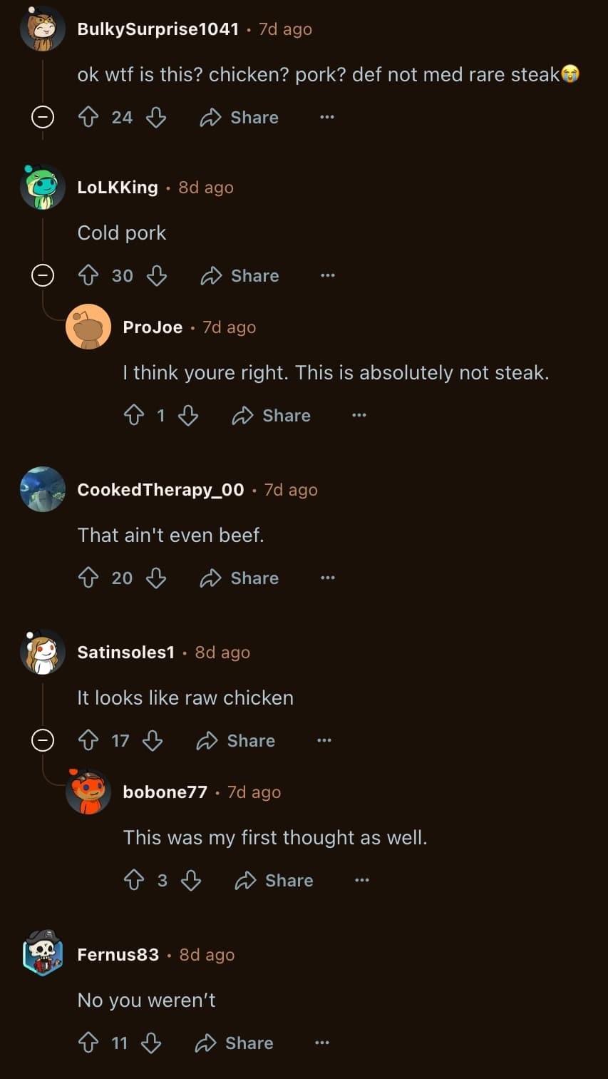 Reddit responses part 1